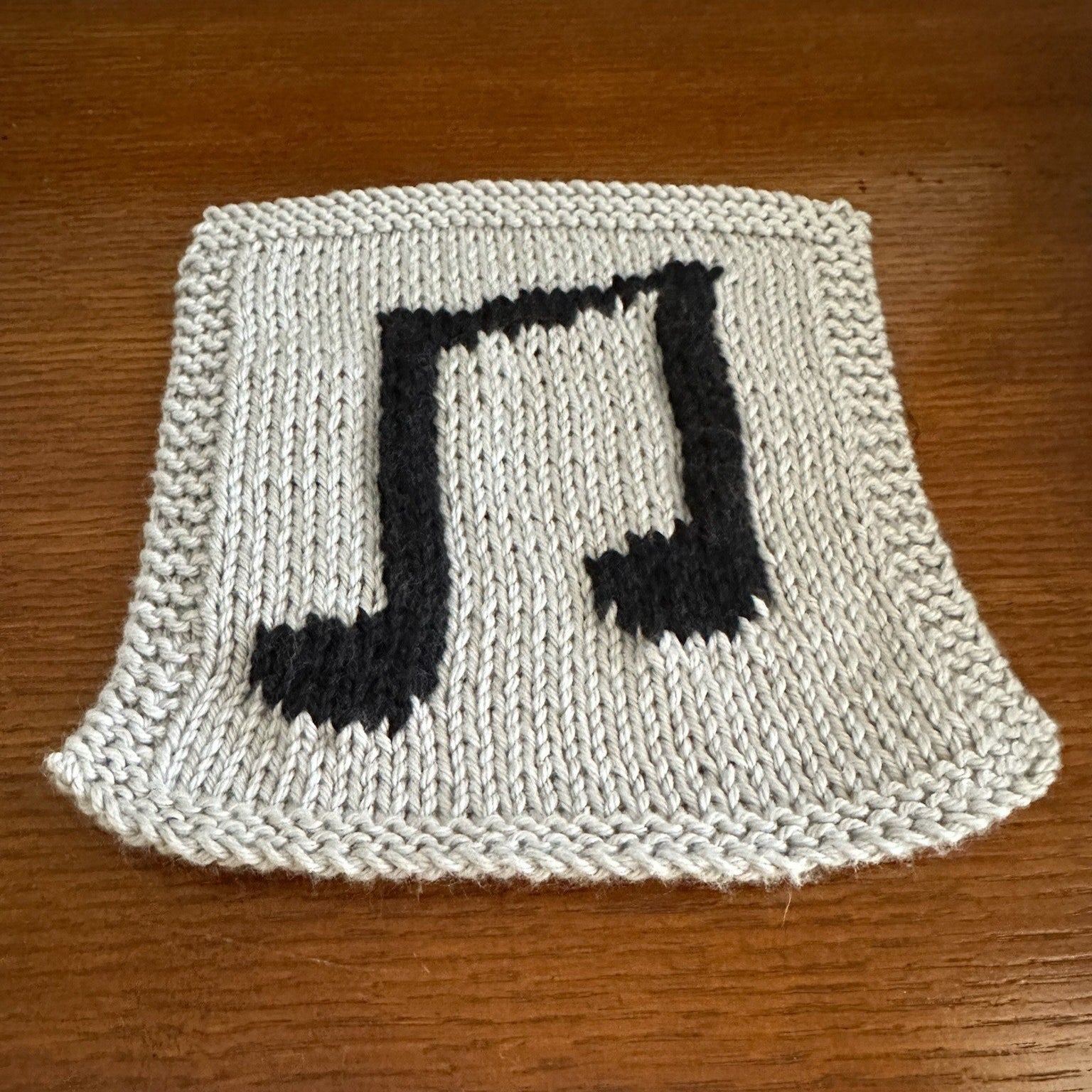 Music Note Dishcloth